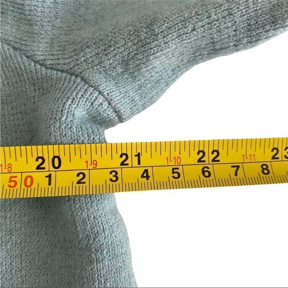 NWT ANDREA JOVINE SAGE/HEATHER GREY WRAP SWEATER cardigan SIZE XL - Picture 6 of 7